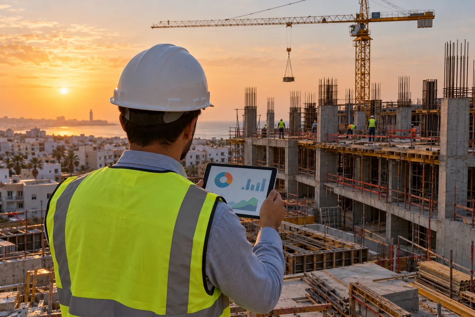 Construction site management: tracking budget, purchases and progress billing