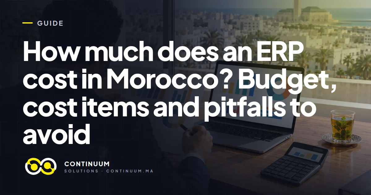 How much does an ERP cost in Morocco? Budget, cost items and pitfalls to avoid
