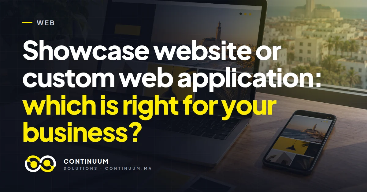 Showcase website or custom web application: which is right for your business?